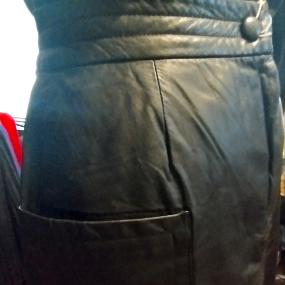 WEST BAY SPORT SKIRT BLACK LEATHER  , 12 - Picture 6 of 7